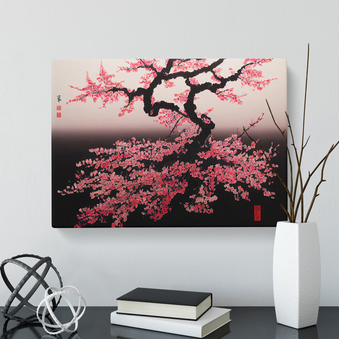 Japanese Cherry Blossom Tree - Wrapped Canvas
