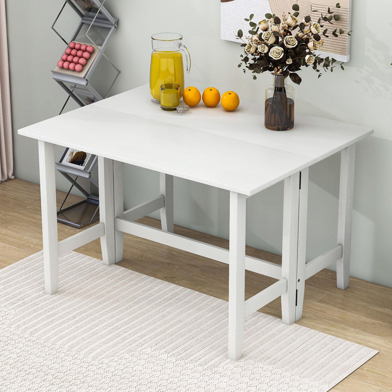 Table de salle à manger extensible Mirlinda, Blanc