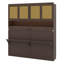 Lit escamotable compact avec unité de rangement, structure pliable avec éclairage et connecteurs USB-781473991