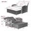 Chaise longue double inclinable avec coussins 70,8 po Bernardin-927785147-893520740