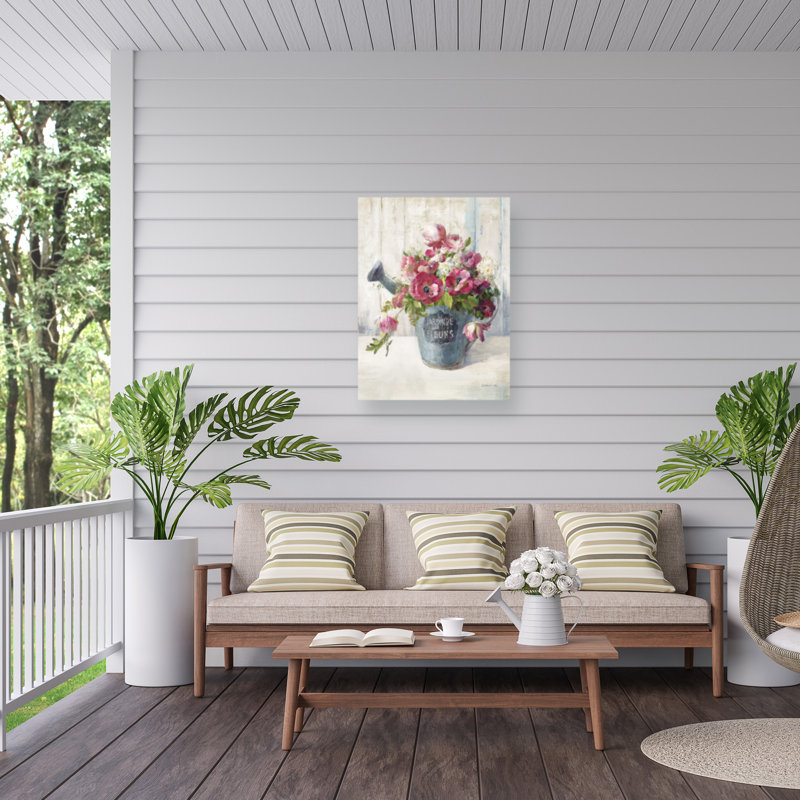 Toile d'extérieur Danhui Nai Garden Blooms II, H 19 po x l 14 po