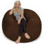 Fauteuil à billes: fauteuil à billes rembourré en mousse à mémoire de forme de 5 pi avec housse amovible et lavable à la machine - Fauteuil à billes avec housse en microfibre douce - Couleurs et tissus-21304699