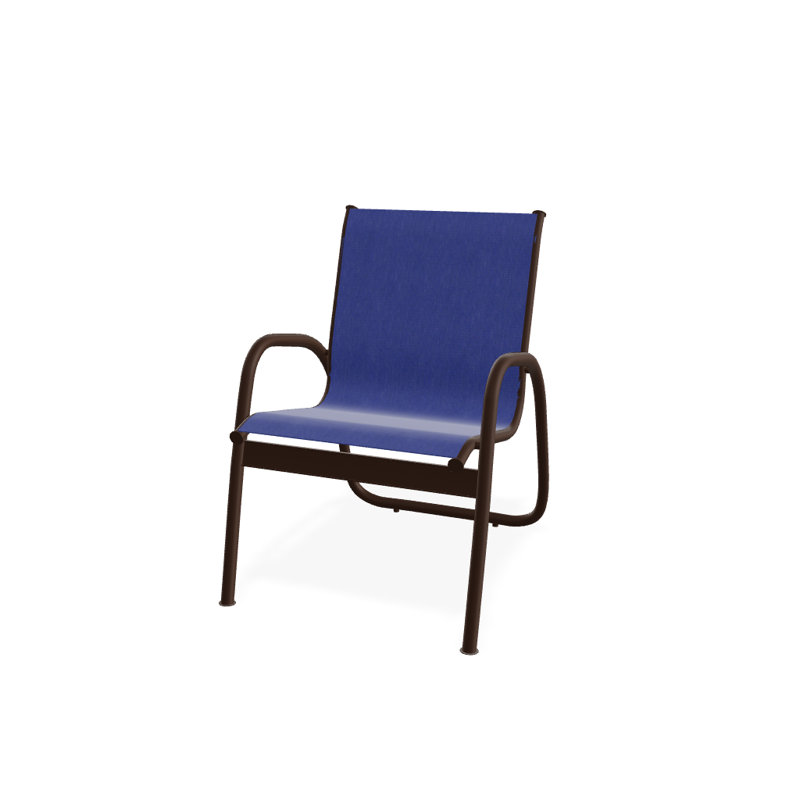 Fauteuil de patio Gardenella, Atlantis bleu royal Sunbrella®, Kona texturé