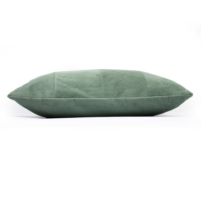 Jagger Geometric Square Cushion, Green, Polyester