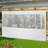157" W x 98" H Outdoor Clear Awning Waterproof PVC Curtain