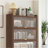 44'' Tall Metal 3 Flip Doors Cabinet, Bookcase With Storage-1509781926