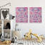 Ensemble de giclée encadrée mauve 2 pièces, design par Julia Fox-1616408757-1616408758