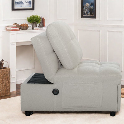 Canapés multifonctionnels avec rangement, tissu en peluche, petite maison moderne réglable