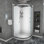 Cabine de douche durable avec cadre en verre trempé et installation réversible, parfaite pour les salles de bain modernes., Porte de douche