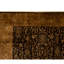 Hand Knotted Wool Oriental Area Rug in Black And Gold