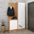 Hall Tree 39.4'' Wide With Mirror And Shoe Storage