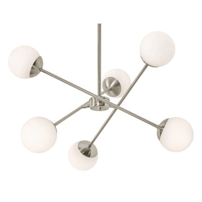 Luminaire suspendu spoutnik 6 lumières Nathir