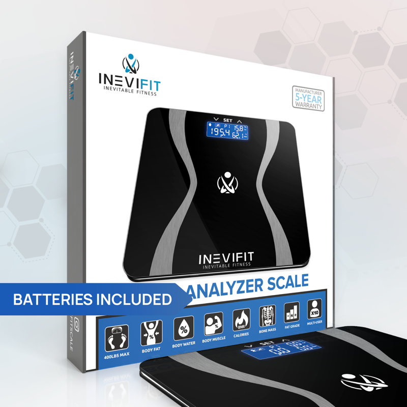 INEVIFIT Digital Body Analysis Scale, Black