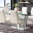 Chennai Glass Top Pedestal Dining Set