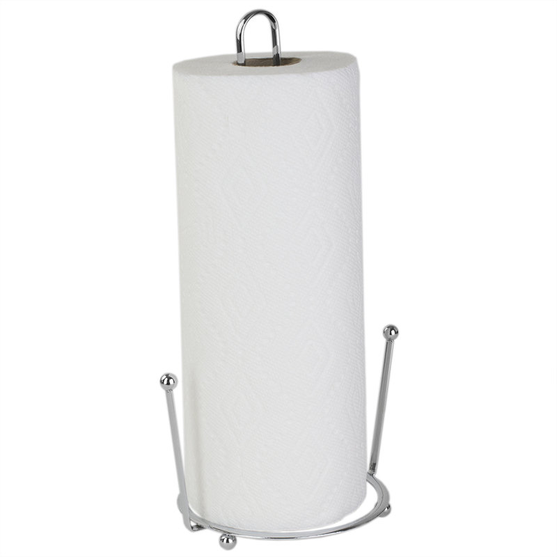 Porte-serviettes en papier chromé Home Basics