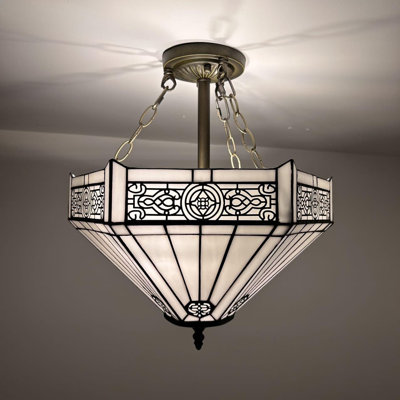 Tiffany Glass Flush Mount