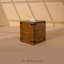 Rustic Burnt Mango Wood Square Tissue Holder – Handmade Farmhouse Tissue Box Covers-1652519538