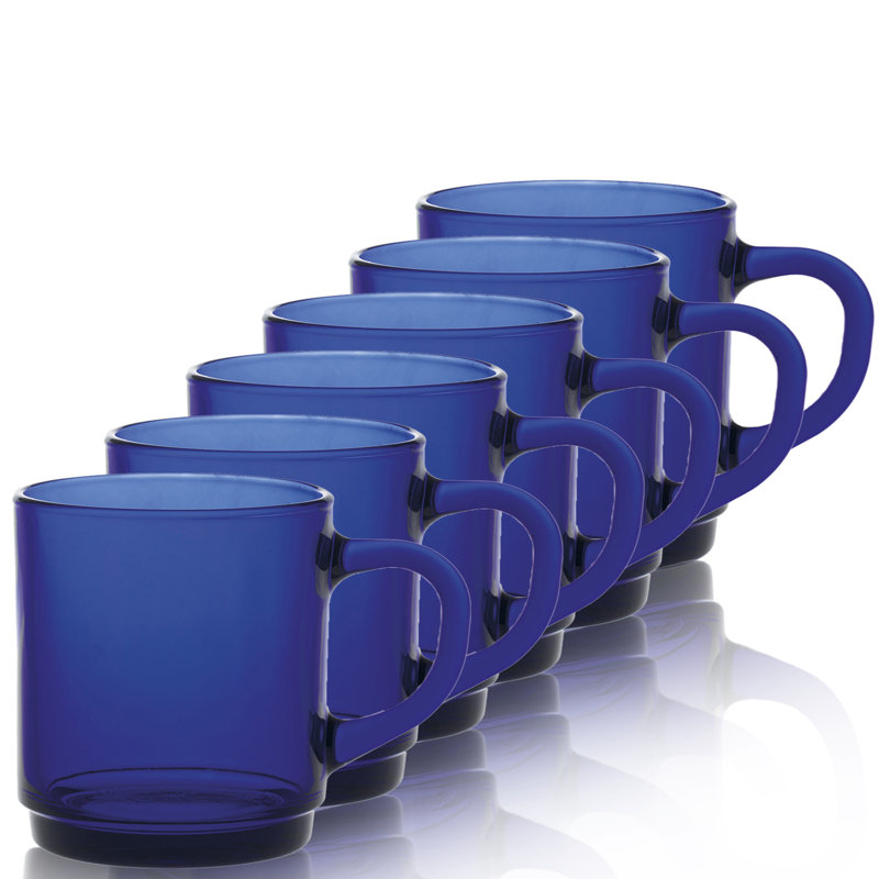 Tasse à café en verre trempé, Saphir