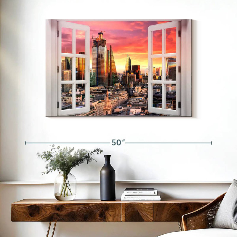 Sireci Window To London, 26" H x 39" W