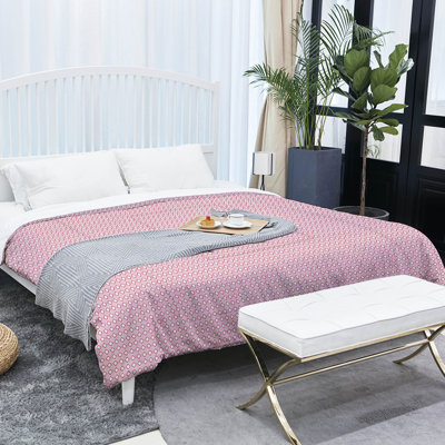Polyester Baffle Box Stitch Geometric Comforter