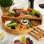 NCAA Washington State Cougars Charcuterie en bambou avec couteaux