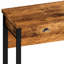 3 longues tables de couleur brune. Avec prises de courant et tabourets de pu. Combinaison de métal robuste. Poignées élégantes en forme de coquillage. Sièges moelleux. Pour différents espaces. Facile à assembler pour manger avec