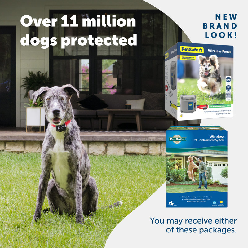 PetSafe Gray Wireless Fence System with Waterproof Collar