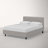 Adrien Upholstered Platform Bed-342217541-342217548