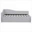 Lit de jour simple en forme de L rembourré de lit simple, lit gigogne escamotable pour une utilisation flexible des invités, style moderne polyvalent
