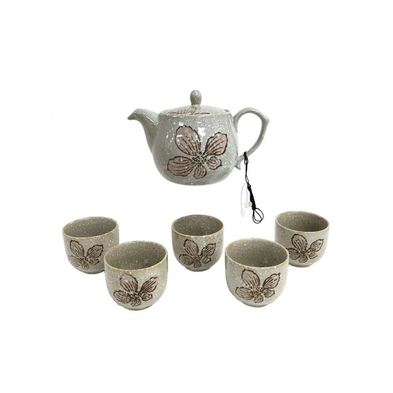 Service à thé en porcelaine pour 5 personnes