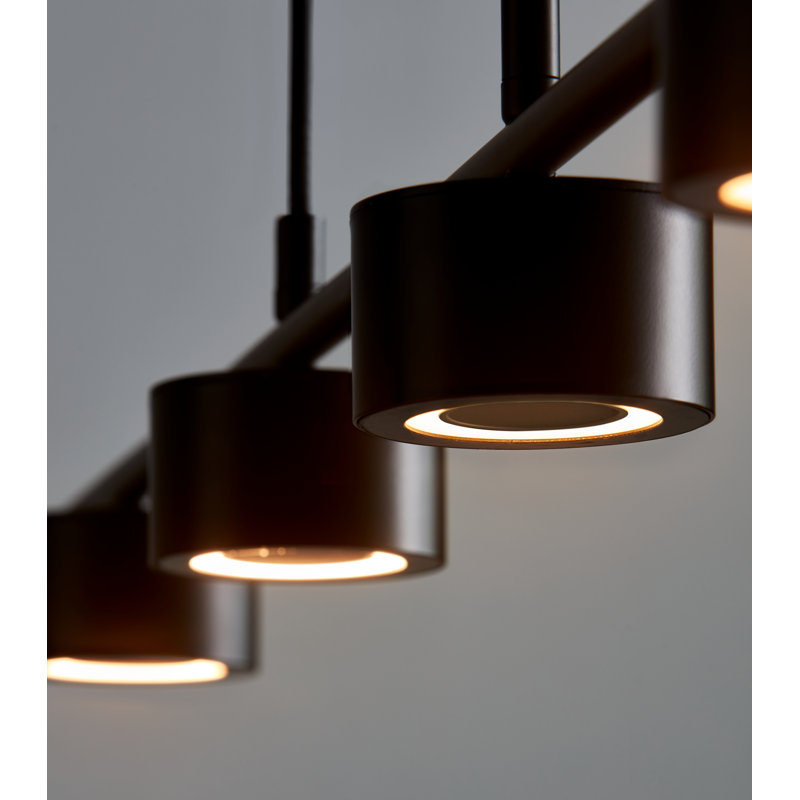 Clyde 4 - Light Black LED Kitchen Island Pendant