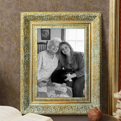 5" x 7" Antique Gold 1PC Photo Frame for Gallery Wall Decor Picture Frame