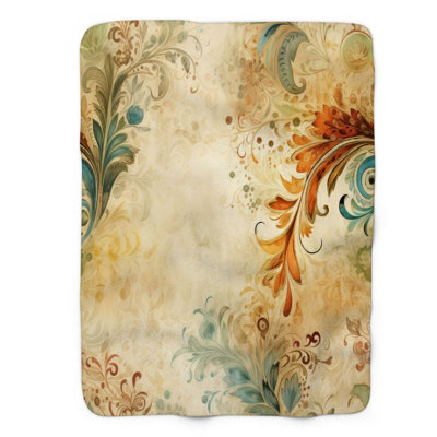 Cachemire coloré - couverture sherpa de qualité supérieure 1 pièce