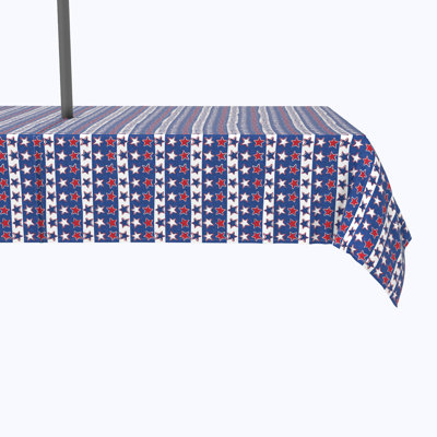 Ligia Patriotic Scrapbook Stars Tablecloth