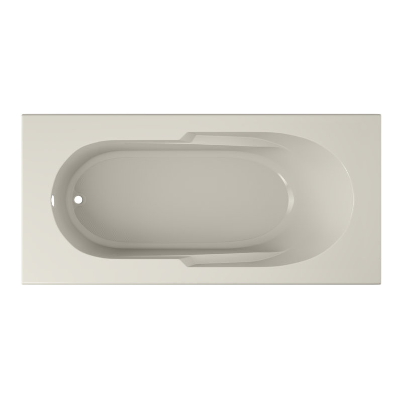 Signature® 72" x 36" Drop In Whirlpool Bathtub, White, Left, Yes