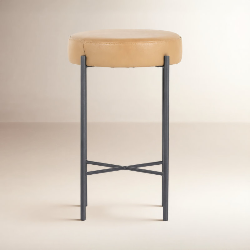 Nocona Bar Stool, Bar Stool (30" Seat Height), Speckled Hide - Brown
