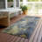 Machine Washable Indoor/Outdoor Xhevrie Khaki Rug-1184195830