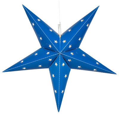 LED Fold-Flat 5-Point Star Light Lanterns
