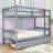 Two Drawers Rubber Wood Bunk Bed-1268994103-1268994100