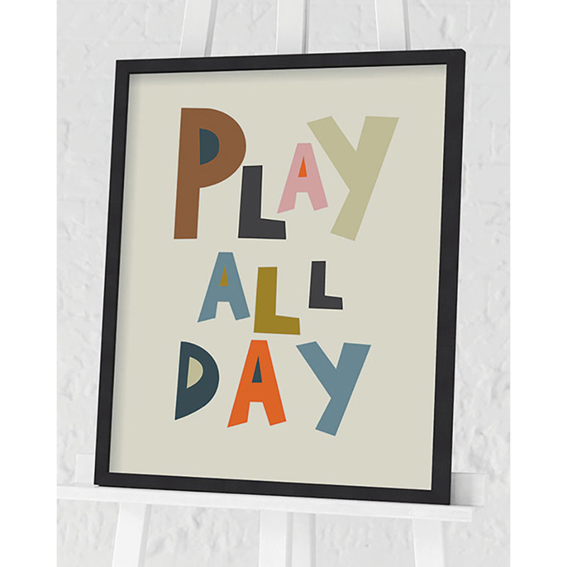 Play All Day by Nicola Evans - Single Picture Frame Print