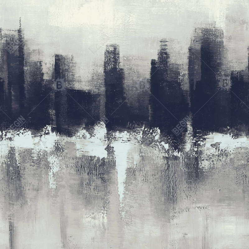 Dark city - 26"x26" Throw pillow cover - Poly twill - Print on demand