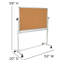 Hendrick Double-Sided Mobile Whiteboard with Pen Tray-82093457-88912389