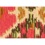 Tapis rectangulaire en laine à tissage plat