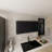 Wall Cabinet, 2 Doors, Black Wengue