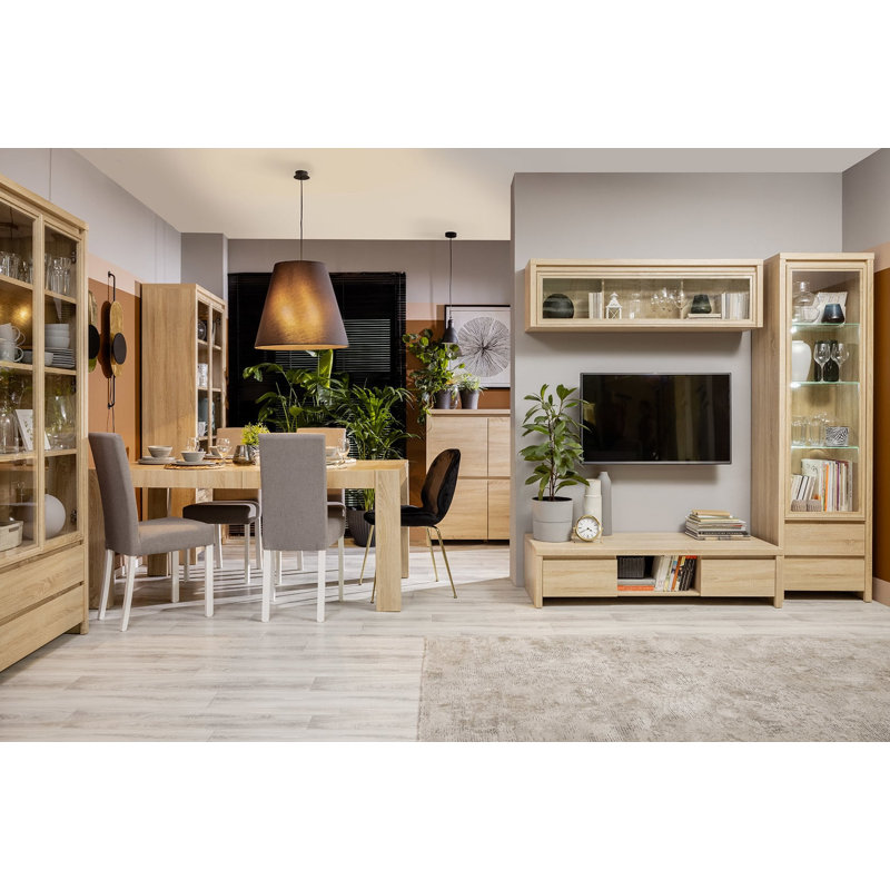 Display Cabinet, Oak Sonoma