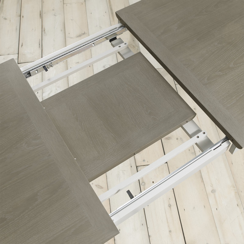 Izzie Rectangular Dining Table, Ivory, Beige,  H77 x L130 x W86cm