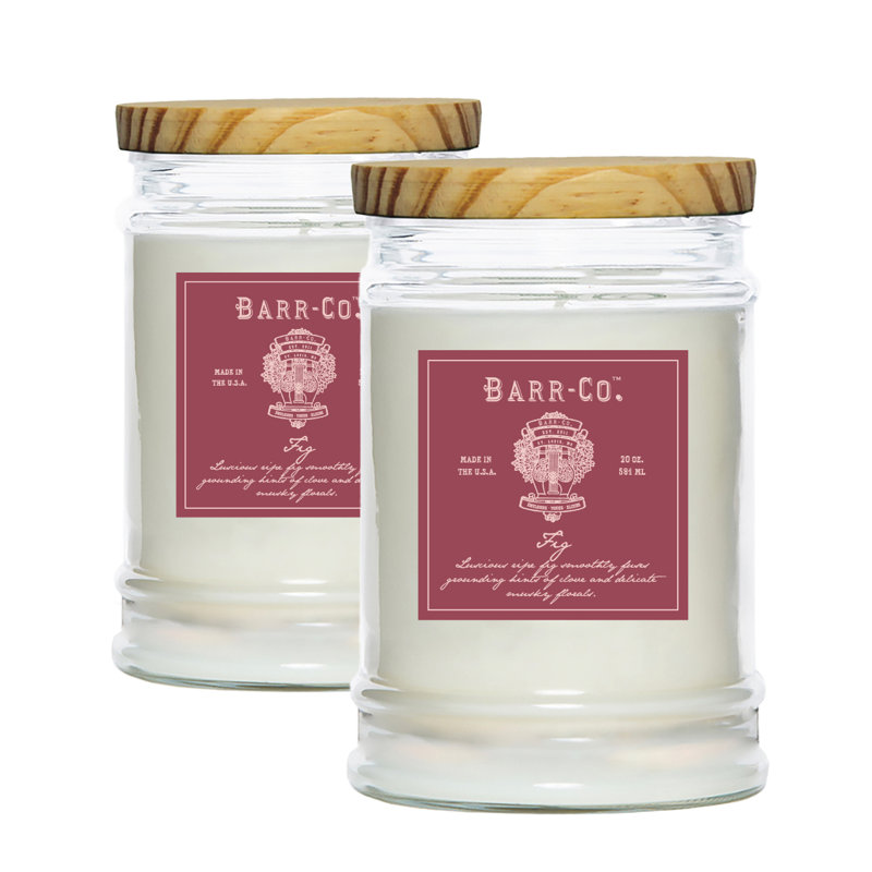 Barr-Co. Fig Scented Tumbler Candle Set