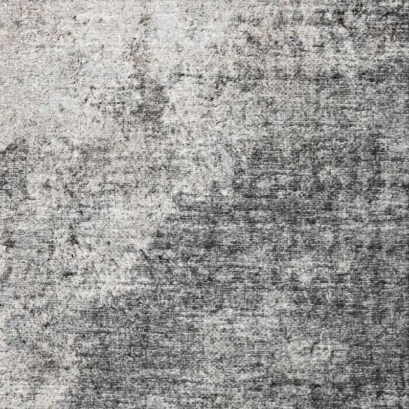Premium Machine Washable Dream Shag Abstract Rug, 8' x 10', Black