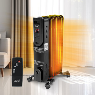 CAYNEL 1500 Watt Electric Radiator Space Heater with Adjustable Thermostat , Remote Included