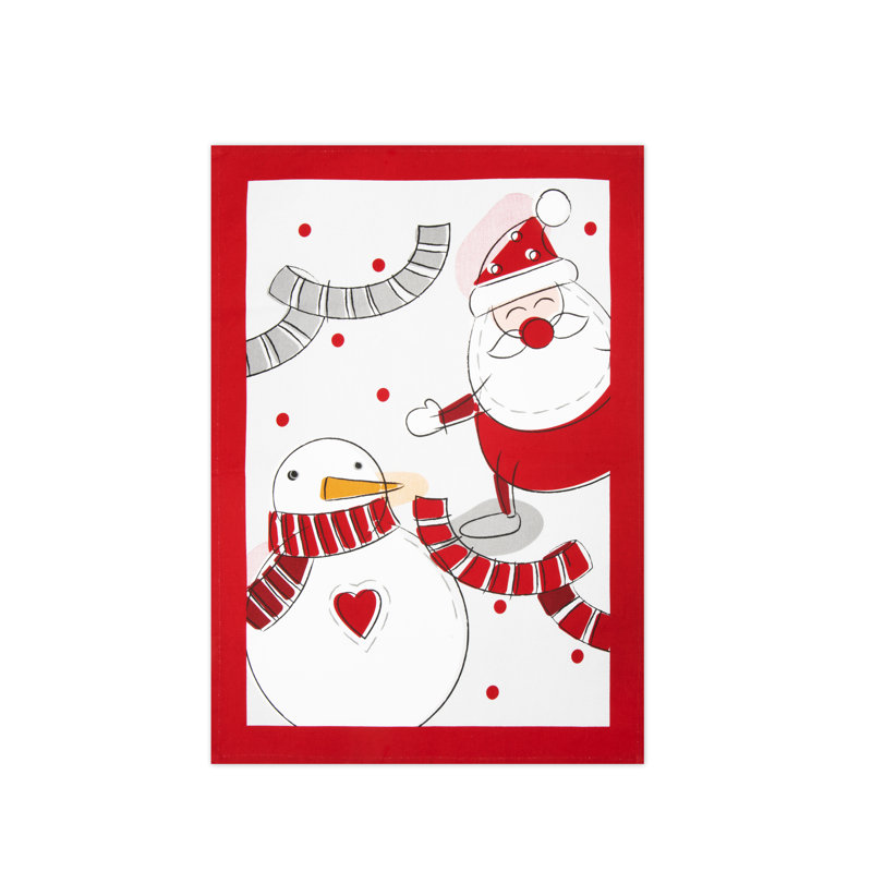 Snowman Cotton Dish Cloth Kitchen Towel